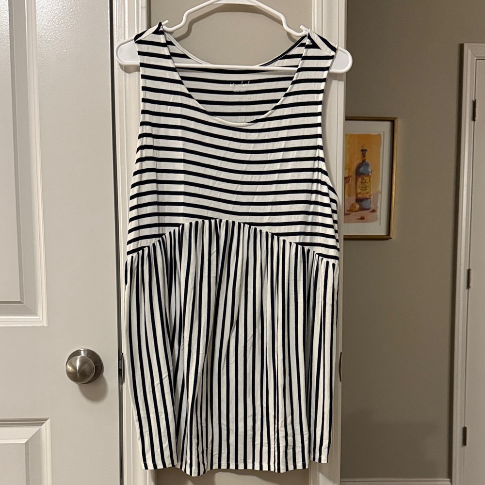 Isabel MATERNITY striped tank size large